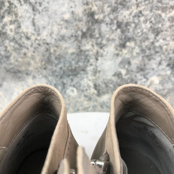 Sam Edelman Women's Size 8M Packer Brown Leather Dual Side Zip Ankle Booties - Picture 5 of 14